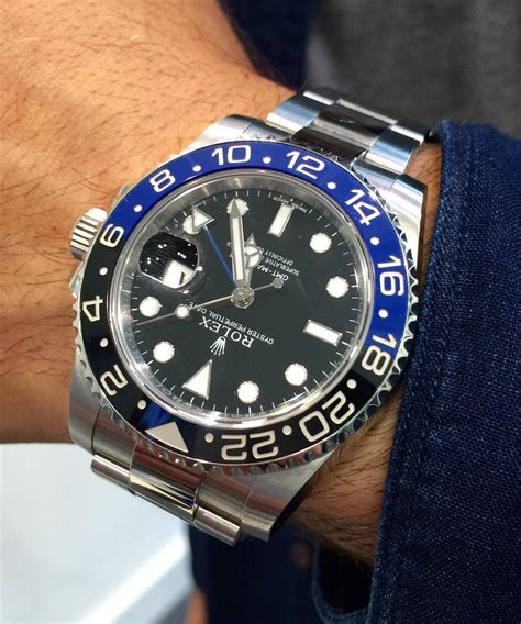 rolex watch batman|Rolex “Batman” GMT.